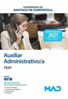 Auxiliar administrativo/a de la universidad de santiago de compostela 2021. test