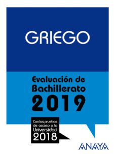 Griego: evaluacion de bachillerato 2019