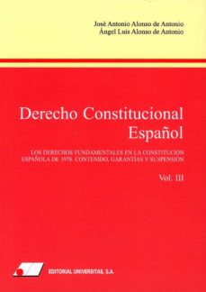 Derecho constitucional espaÑol vol. iii