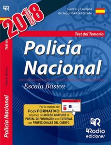 Cuerpo nacional de policia: escala basica: test del temario (5ª ed.)