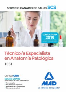 Tecnico/a especialista en anatomia patologica del servicio canario de salud. test