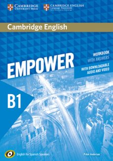 Cambridge english empower for spanish speakers b1 workbook with answers, with downloadable audio and video (edición en inglés)