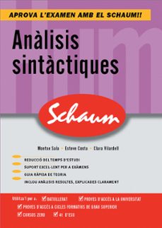 Analisis sintactiques: schaum selectivitat (edición en catalán)