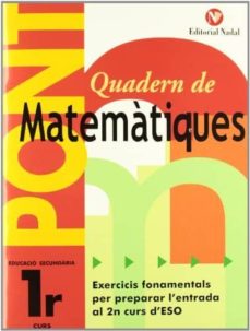 Quadern de matematiques 1 eso (edición en catalán)