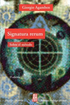 Signatura rerum: sobre el metodo