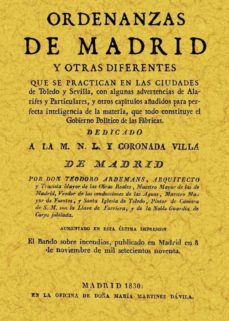 ORDENANZAS DE MADRID (ED. FACSIMIL)
