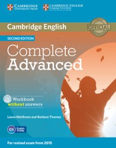 Complete advanced workbook without answers with audio cd 2nd edition (edición en inglés)