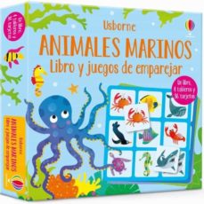 Animales marinos. libro y juegos de emparejar