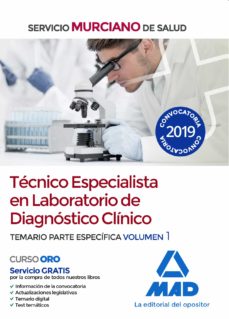 Tecnico especialista en laboratorio de diagnostico clinico del servicio murciano. temario para especifica volumen 1