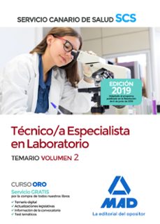 TÉcnico/a especialista en laboratorio del servicio canario de salud. temario volumen 2